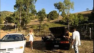 Passion HD Outdoor Creampie Redhead Threesome