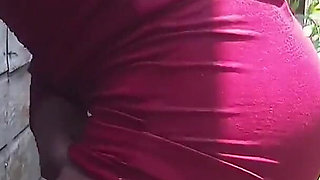 Teasing Rubbing My Pussy in Short Red Dress Squirting Cumming Hard
