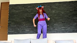 Cosplay temptress with fabulous tits and ass loves to fuck