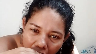 Deep blowjob from my girlfriend deep throat