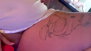 Watch me fuck myself while watching my favorite porn video