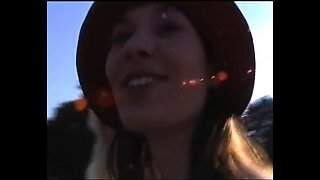 Hot German teens play with pussies in the park - amateur lesbian fun