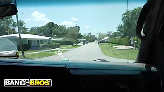 Bangbros - vanessa marie flashes her moist tits and rails ethan seeks’ rod on the fuck bus