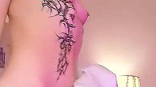 Naked Girl Dances and Teases Her Pussy with a Vibrator.