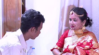 Indian Couple First Night of Marriage, Real Desi Suhaag Raat Sex