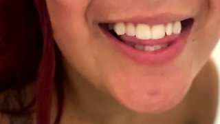 Great Big Boobs On Masturbating Redhead