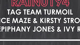 Rain0194 Tag Team Turmoil Alice Maze & Kirsty Stroud Vs Epiphany Jones & Ivy Rain