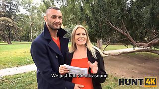 Hunt4k. porn with dirty pickup artist promises money to guy and wifey