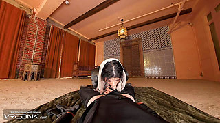 VR Conk: Brunette Chani In Uniform Rides Atreides' Huge Cock In Dune Cosplay Parody pt.2