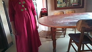 He Slams His Wife on the Dining Table and Fucks Her Pussy.