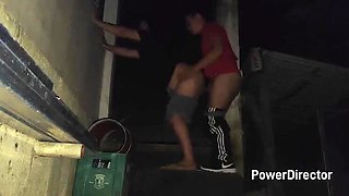 Filipina MILF Cheating Wife Sneaks Out for Backyard Fuck at Party - Amateur Asian Creampie