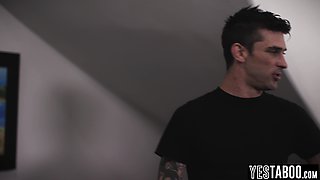 Stubborn 18-years-old fucks full knob step cousin