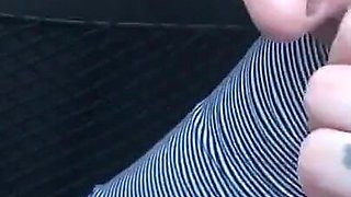 Swallowing All the Cum in the Car