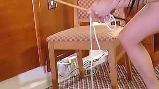 Caning and Beating His Bull Balls