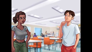 Steamy visual novel with teacher-student encounters and shower action