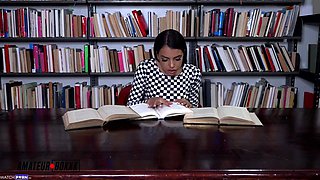 Rachel Rivers gets Fang Got laid in the Library - Rachel rivers