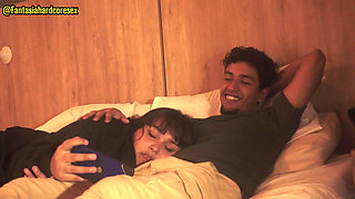 My Stepsister Swallows My Penis After Watching the Movie, They Almost Discovered Us