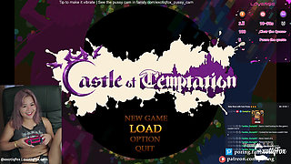 Slutty dolls need your cum! Castle of Tempation Part 2 ExotiqFox Asian Gamer Girl Gooner Live Masturbation Stream