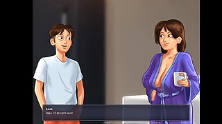 Summertime Saga Landlady Keeps on Showing Him Her Huge Boobs - Gameplay Part 22