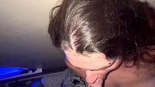 Darian fucked with toy and deep throat's Dustin's cock