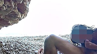 Flashing My Pussy in Front of a Guy in Public Nudist Beach and He Fucks Me and Gives Blowjob - It's Very Risky - Misscreamy