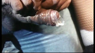 Blonde beauty draining big dick in the car