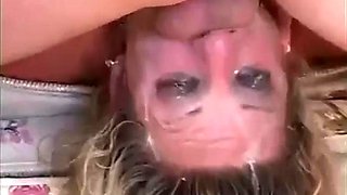 Sexy milf gets passed around for extreme deepthroat session