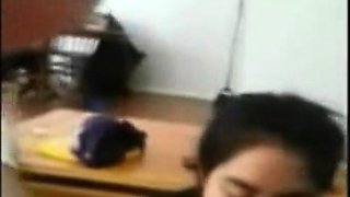 Amateur Asian College Girl Takes BBC Facial