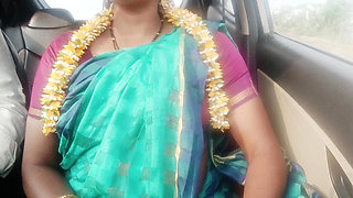 Step Dad Angry Daughter in Law Car Sex Telugu Crazy Dirty Talks. Part -2