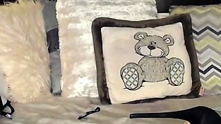 Stacked brunette goes solo toys and masturbation