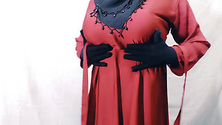 Indian beautiful hijabi muslim couple thirsty for fuck