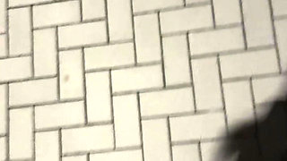 Walking in leather and heels in public places