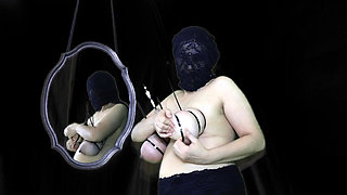 Veiled Slut Cable Ties Her Huge Tits HD 1080