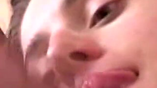 Close up action with hairy big ass brunette