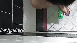 I cought the guy whos sneaking on me while taking shower in the hotel.