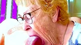 Cathy Blowjob Slut Granny Loves Sucking off Neighbours Cock