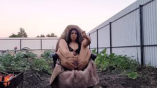 KristinaSlut Rough Outdoor Fisting & Gaping Hole - Russian Anal Prolapse & Squirting