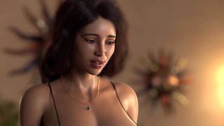 Hot 3d animated milf with massive boobs takes cum in her mouth and pussy in double climax fun