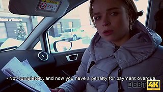 Debt4k. teen stunner wants to go shopping but first ever she sucks rod