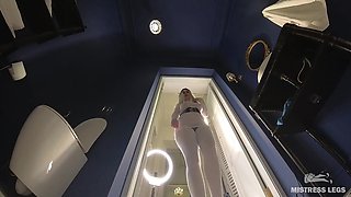 You Became a Toilet for Mistress in White Stockings and High Heels