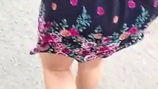 Camera Under Skirt Mature In Thong