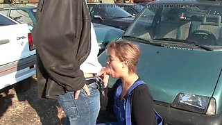 Horny German Couple Fucks on Car Hood - Petra Wegat Big Tits Outdoor Sex