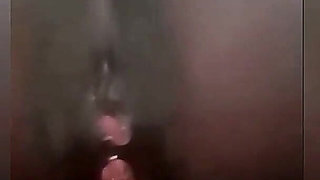 White Undies, White Dildo, Huge Squirt