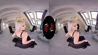 Deep Inside - Teen Blonde Solo Masturbation With A Glass Dildo
