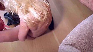 Petite blonde teen amateurs hardcore fun at home