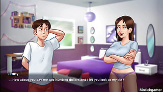 Hot teen bitch gets her tits squeezed by her stepbrother