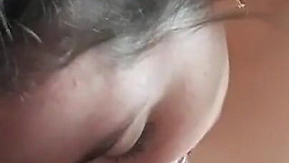 19 Yrs Old College Girl Blows a Cock Until He Cums 3 Times and She Swallows