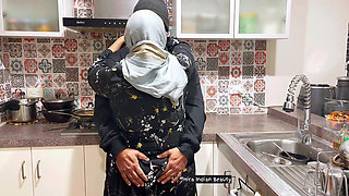 Hijabi MILF's Sensual Lip Lock Kissing & Love Making - Pussy Fingering, Boobs Press & Ass Press in Hot Foreplay