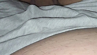 Step mom hand pulled out step son dick from his underwear