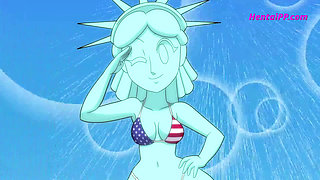 The Statue of Liberty's XXX-Rated Independence Day Spectacular - Where Freedom Rings in More Ways Than One